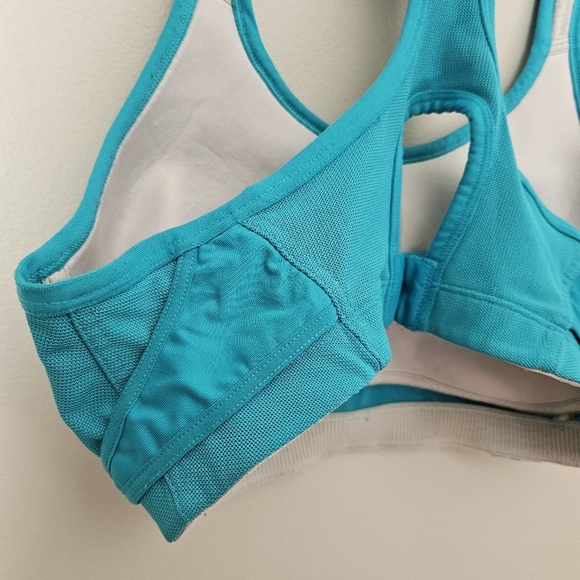 Champion Blue Sports Bra Athletic Athleisure Neutral 360 Max Support Racerback - Picture 10 of 13